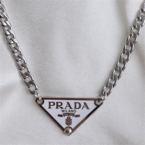 prada recycled necklace|prada necklace for boys.